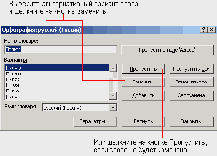 Автоматическая проверка орфографии