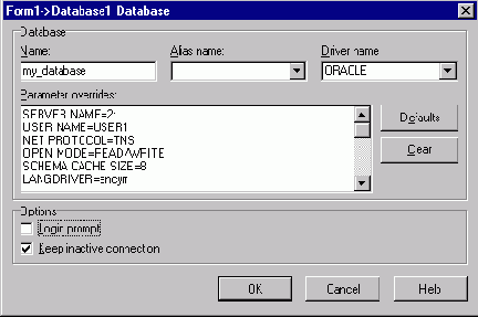 Компонент TDatabase